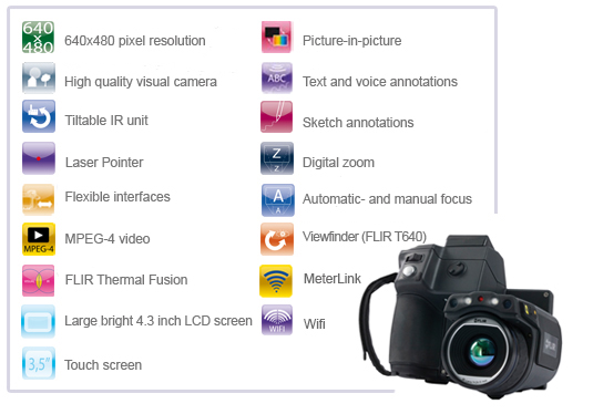 Caractersticas cmaras FLIR T600