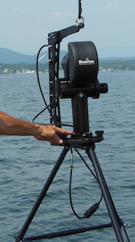 Sonar 3D Teledyne BlueViwe para inspeccion de pilares de puentes