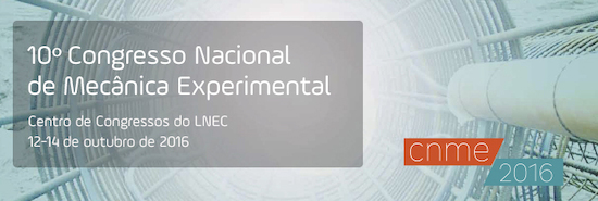 CNME 10º Congresso Nacional de Mecânica Experimental